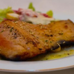 Stream Skillet Salmon With Mirin - Longmeadow Farm