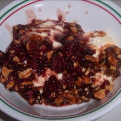 Raspberry-Nut Sundaes