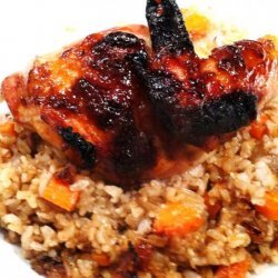 Crispy Chicken a L'Orange and Brown Rice