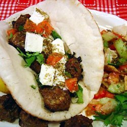 Grilled Mediterranean Kebabs on Pita