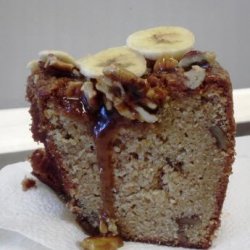 Banana Pound Cake With a Caramel Glaze