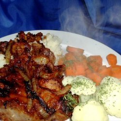 Tomato Onion Pork Chop