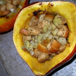 Baked Acorn Squash With Apple Stuffing