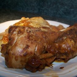 Baked BBQ Turkey Drumsticks