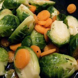 Maple-Flavored Brussels Sprouts With Carrots