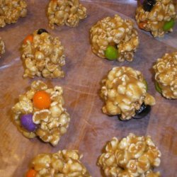 Peanut Butter Popcorn Balls