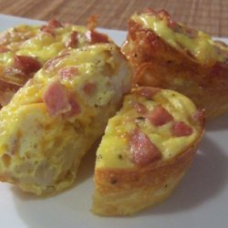 Smoked Sausage and Potato Quiches