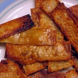 Oven-Baked Teriyaki or Thai Wonton Chips