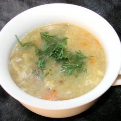 Roasted Cauliflower & Dill Soup