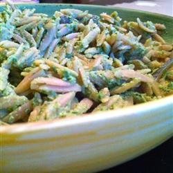 Pasta with Spinach Pesto Sauce