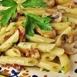 Penne with Pancetta and Mushrooms