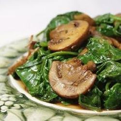 Mushrooms and Spinach Italian Style