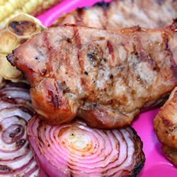 Grilled Asian Ginger Pork Chops