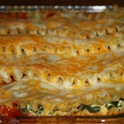 Cheesy Spinach Lasagna