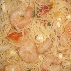 Feta Shrimp Pasta