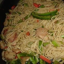 Stir Fried Pasta with Veggies