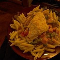 Penne Rosa with Parmesan Crusted Chicken