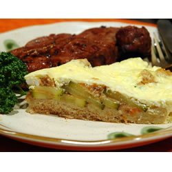 Bread Crust Zucchini Quiche