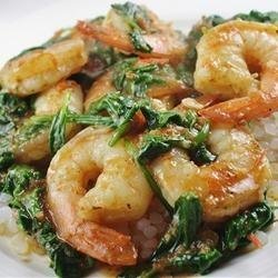 My Special Shrimp Scampi Florentine