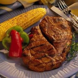 Grilled Honey-Soy Pork Steaks