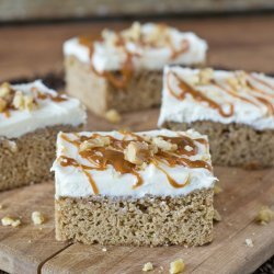 Caramel-frosted Zucchini Bars