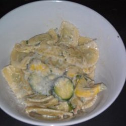 Creamy Ravioli With Squash, Lemon and Chives