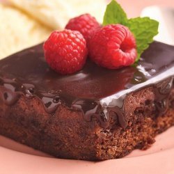 Warm and Fudgy Raspberry Pudding Cake