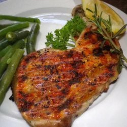 Grilled Chicken Legs with Lemon and Pepper