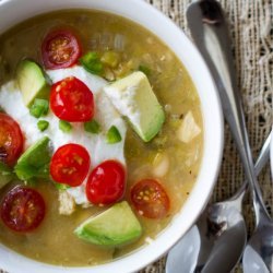 Chicken Green Chili With White Beans