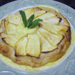 Apple Tartlets  With Nutmeg Scented Orange Custard