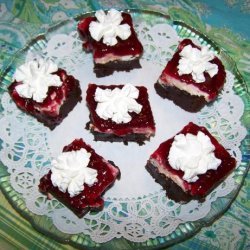 Raspberry Brownie Dessert