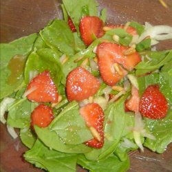 Spinach and Strawberry Salad with Honey Mustard Vinaigrette