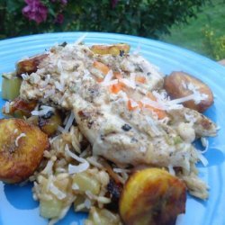 Mojito Chicken With Plantain Fried Rice