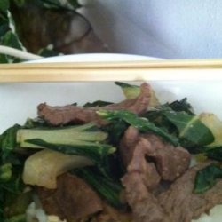 Mongolian Beef and Bok Choy