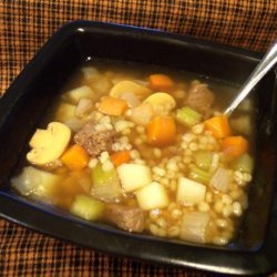 Nif's Hearty Healthy Beef Barley Soup - 5 Ww Pts.