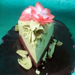 Japanese Style Matcha Cheesecake With Shortbread Crust