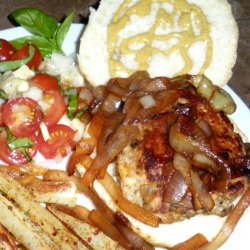 Garlic Mushroom Pork Burgers