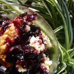 Wild Blueberry Cobbler