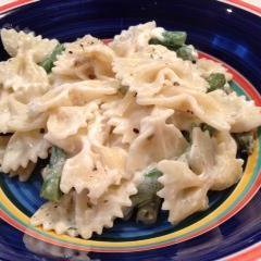 Goat Cheese + Pasta + Asparagus = Yum!