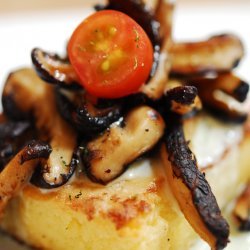 Baked Polenta With Mushrooms and Gorgonzola