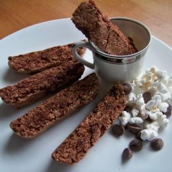 Chocolate Popcorn Biscotti