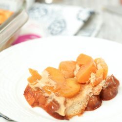 Light French Toast Casserole With Peaches