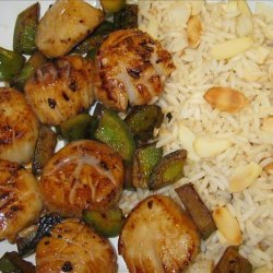 Orange Almond Scallops