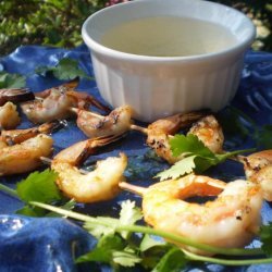 Skewered Tiger Prawns With Honey-Lime Butter