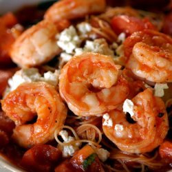 Shrimp With Basil, Garlic and Tomatoes