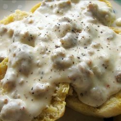 Merm's Biscuits and Sausage Gravy