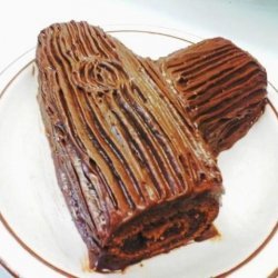 Stump on a Log Chocolate Cake