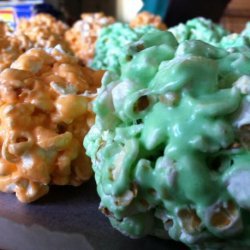 Rainbow Popcorn Balls