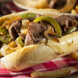 Homemade Cheesesteak Sandwich