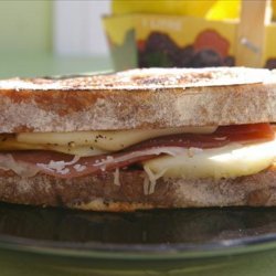 Pear, Pecorino, and Prosciutto Panini